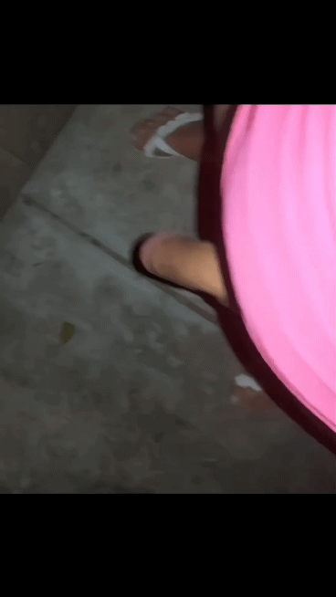 Look at my little sissy cocky wobbling in the wind 2